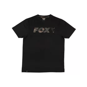 Fox Logo T-shirt Fekete Camo Póló 2XL