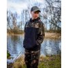 Fox LW Fekete-Camo Split Zip Hoody Cipzáros Kapucnis Pulóver S