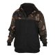 Fox LW Fekete-Camo Split Zip Hoody Cipzáros Kapucnis Pulóver M