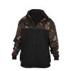 Fox LW Fekete-Camo Split Zip Hoody Cipzáros Kapucnis Pulóver 2XL