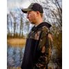 Fox LW Fekete-Camo Split Zip Hoody Cipzáros Kapucnis Pulóver 2XL