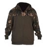 Fox LW Khaki-Camo Split Zip Hoody Cipzáros Kapucnis Pulóver XL