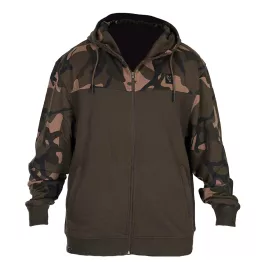   Fox LW Khaki-Camo Split Zip Hoody Cipzáros Kapucnis Pulóver 3XL