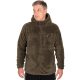 Fox Khaki HD Premium Cipzáros Teddy Jacket Kapucnis Pulóver S