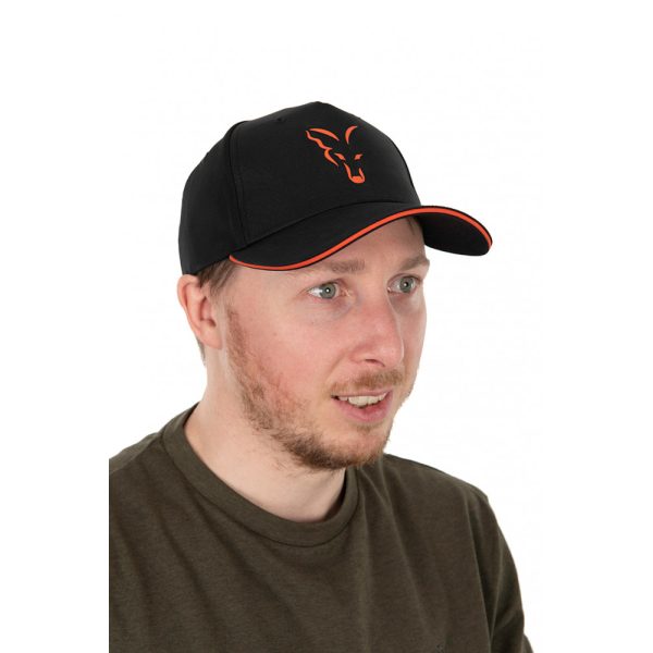 Fox Collection Baseball Cap Fekete-Narancssárga Baseball Sapka