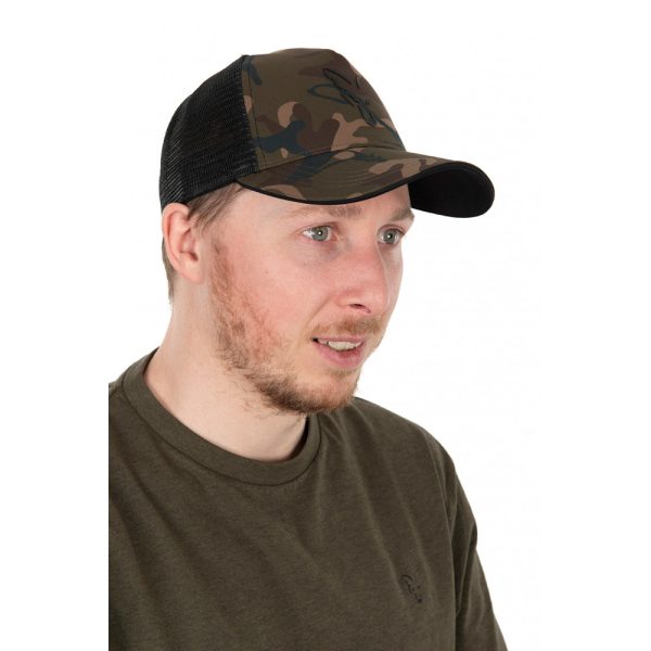 Fox Fekete-Camo Trucker Hat Baseball Sapka