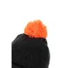 Fox Collection Bobble Hat Fekete-Narancssárga Bojtos Sapka