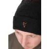 Fox Collection Bobble Hat Fekete-Narancssárga Bojtos Sapka
