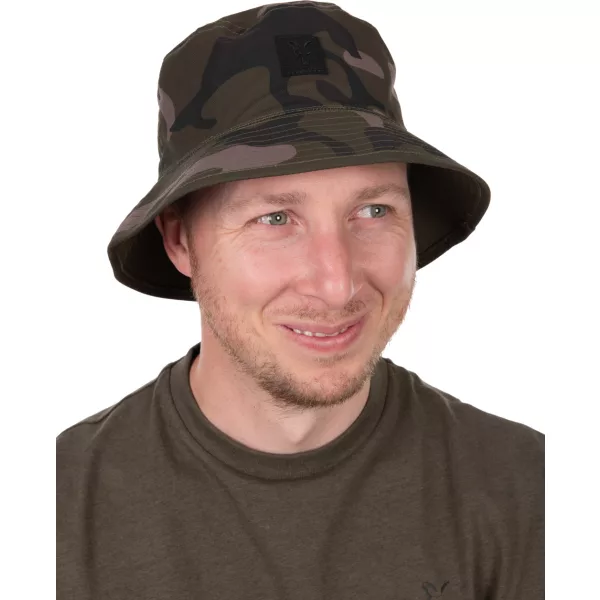 Fox Reversibe Bucket Hat Khaki Kalap