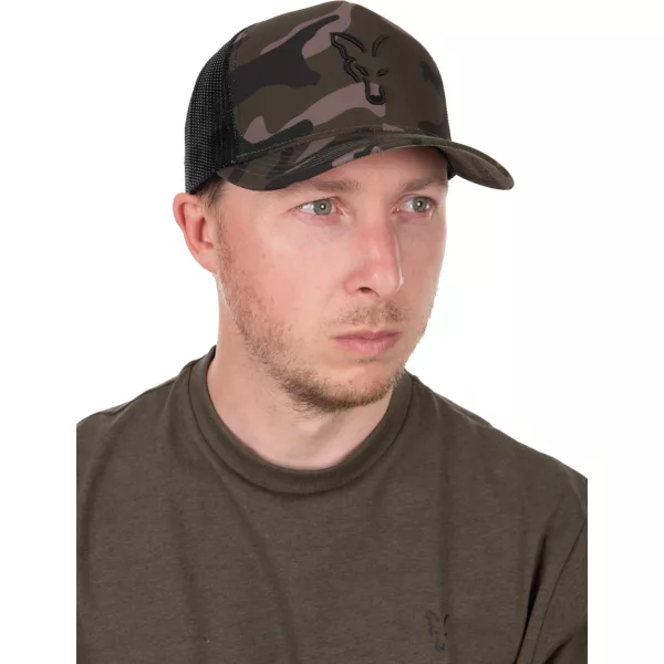Fox Black Camo Trucker Baseball Sapka