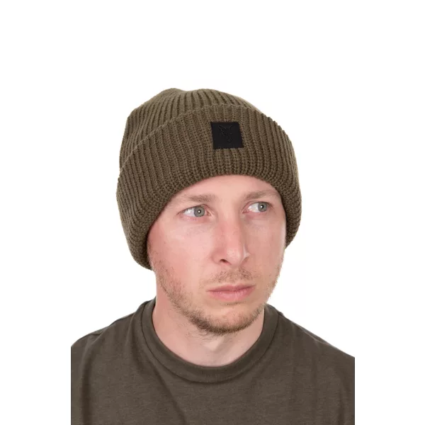 Fox Olive Merino Blend Beanie Sapka