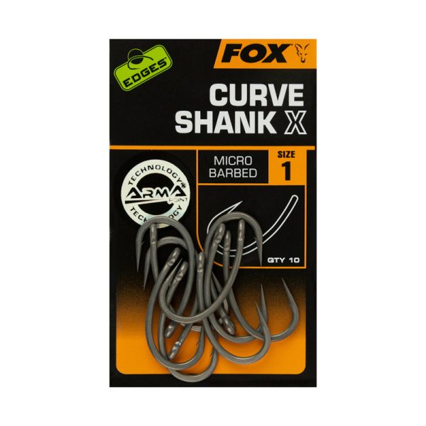 Fox EDGES™ Curve Shank X Size 1 Horog