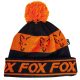Fox Fox Black/Orange - Lined Bobble Hat Kötött sapka