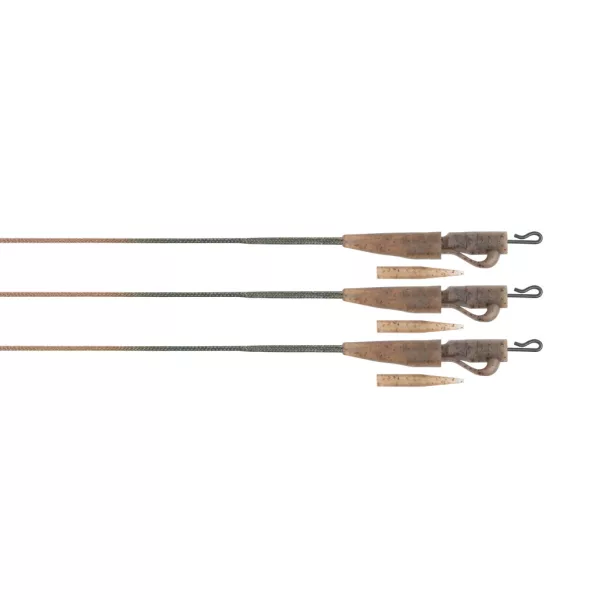 Fox Edges Camo 50lb Leadcore Lead Clip Leaders 75cm 3db