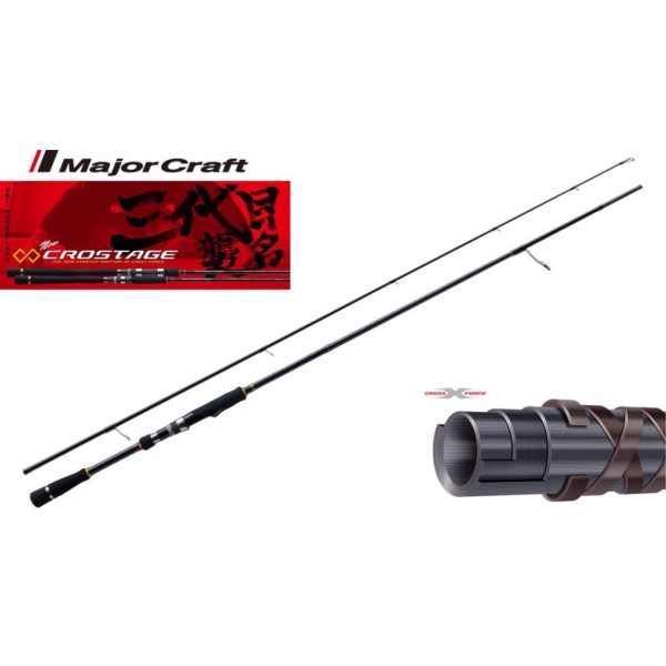 Major Craft Crostage CRX-802MH/S R,Fast 2,44m 5-30gr 2 Részes Pergető Bot