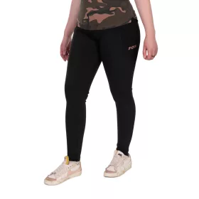 Fox Womens Black Lined Leggings Aláöltöző Nadrág L
