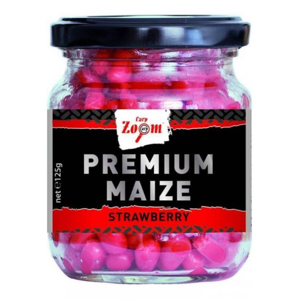 Carp Zoom CZ Prémium horgászkukorica, eper, 125 g, 220 ml