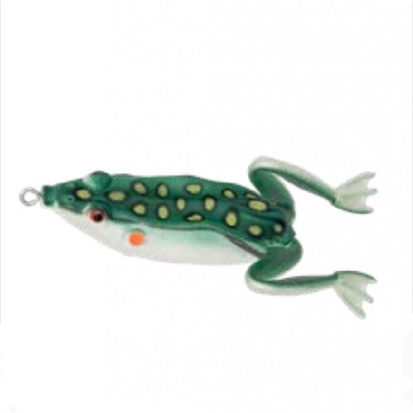 Predator Z PZ Jumping Frog békautánzat, 6,5 cm, 15,5 g, sötétzöld, fehér