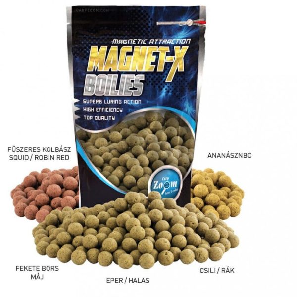 Carp Zoom CZ Magnet-X extra minőségű bojli, 20 mm, ananász, vajsav(NBC), 800 g