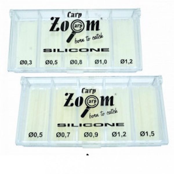Carp Zoom CZ Úszórögzítő szilikon szett, 0,3 | 0,5 | 0,8 | 1,0 | 1,2 mm, átlátszó
