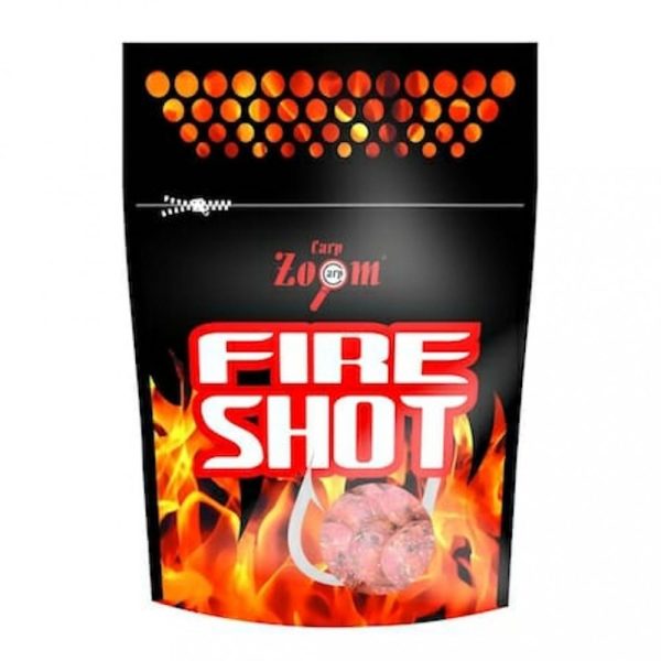 Carp Zoom CZ Fire Shot csalizó bojli, 16 mm, édes eper, 120 g