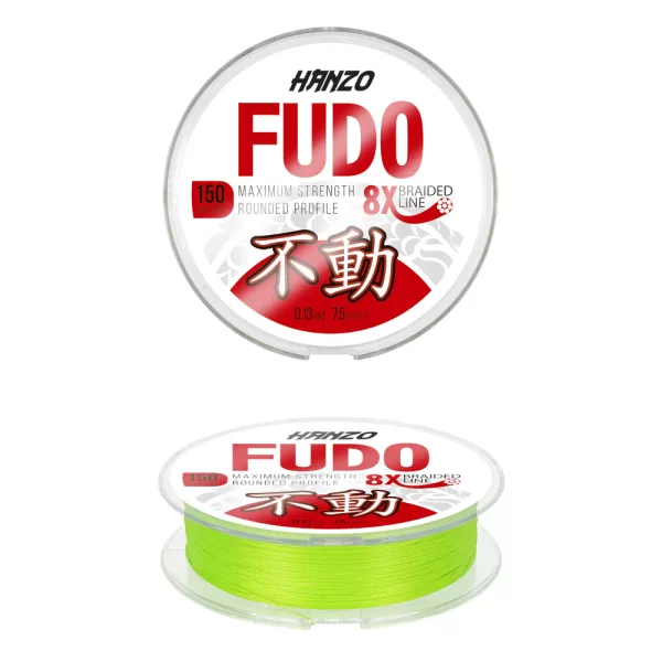 Hanzo Fudo Fluo Sárga 0,21mm 150m Fonott Főzsinór