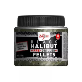   Carp Zoom CZ Fekete fúrt halibut horogpellet, 8 mm, halibut, 120 g