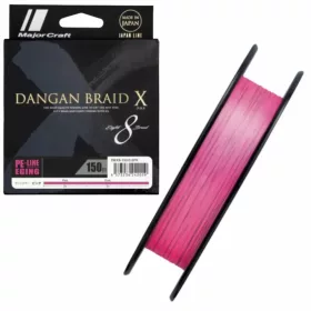   Major Craft Dangan Braid X 8X Eging 0,148mm 150m Pink Fonott Zsinór