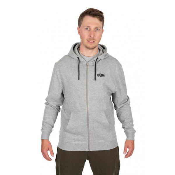 Fox Spomb Szürke Hoodie Cipzáras Kapucnis Pulóver 2XL