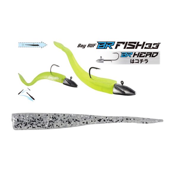 Duo Bayruf BR Fish 8,4cm S035 UV Silver Plasztik Csali 7db