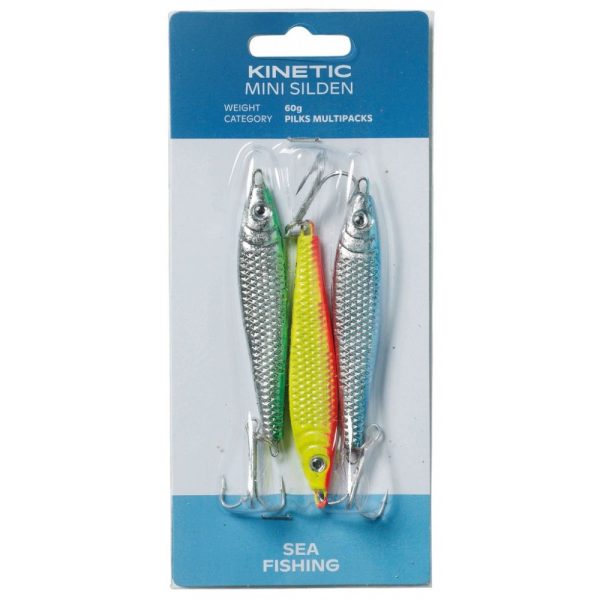 KINETIC Mini Silden 3pack 60g Mix Pilker