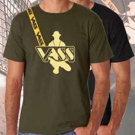 Vass-Tex Printed Fishing Khaki Póló 3XL