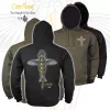 Vass-Tex Carp Rising Khaki Kapucnis Pulóver S