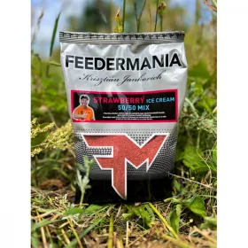   Feedermánia Groundbait 50/50 Mix Strawberry Ice Cream Etetőanyag 800gr