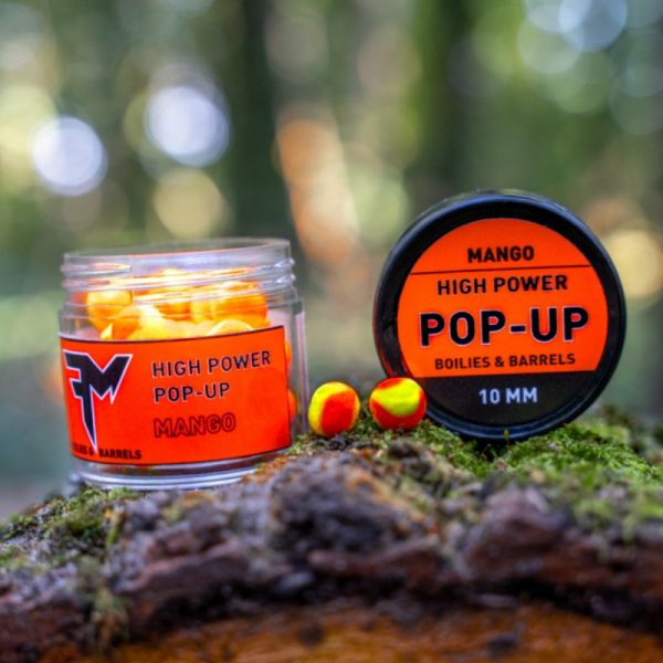 Feedermánia High Power Pop-Up Boilies & Barrels 10mm Mango