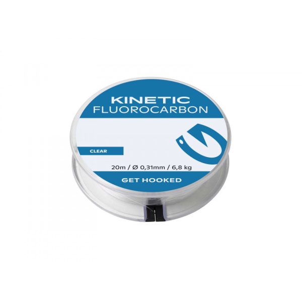 KINETIC Fluorocarbon 20m 0,80mm/24,0kg Clear Fluorocarbon előkezsinór