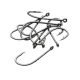 KINETIC Baitholder Single Hook#6 Black 10pcs Süllöző horog