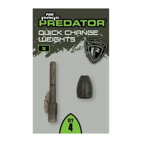   Fox Rage Predator Camo Quick Change Weights Gyorscserélő Úszósúly 5gr 4db