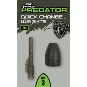   Fox Rage Predator Camo Quick Change Weights Gyorscserélő Úszósúly 25gr 3db