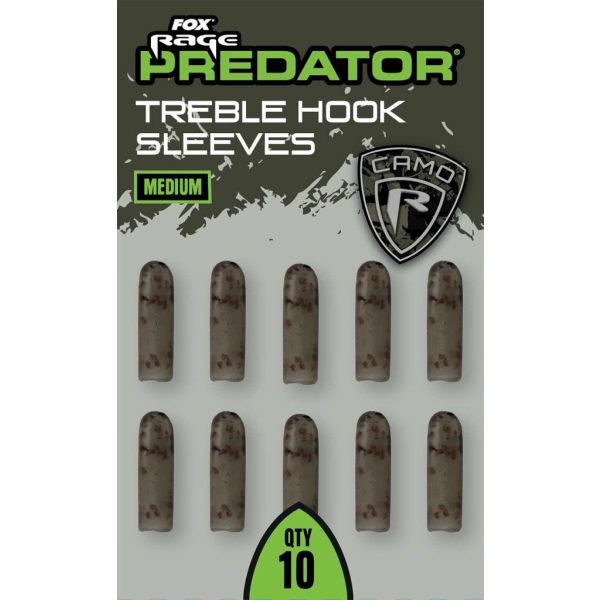 Fox Rage Predator Közepes Hármashorog Gumihüvely 10db