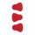 Fox Rage Predator Bait Fins Red Piros Uszony 25db