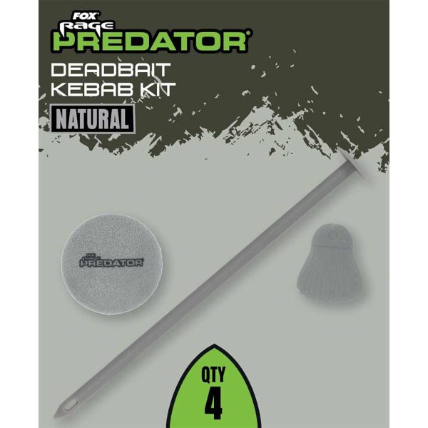 Fox Rage Predator Természetes Szürke Deadbait Kebab Kit