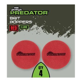   Fox Rage Predator Bait Poppers Extra Nagy Piros Csali Kiemelő 4db