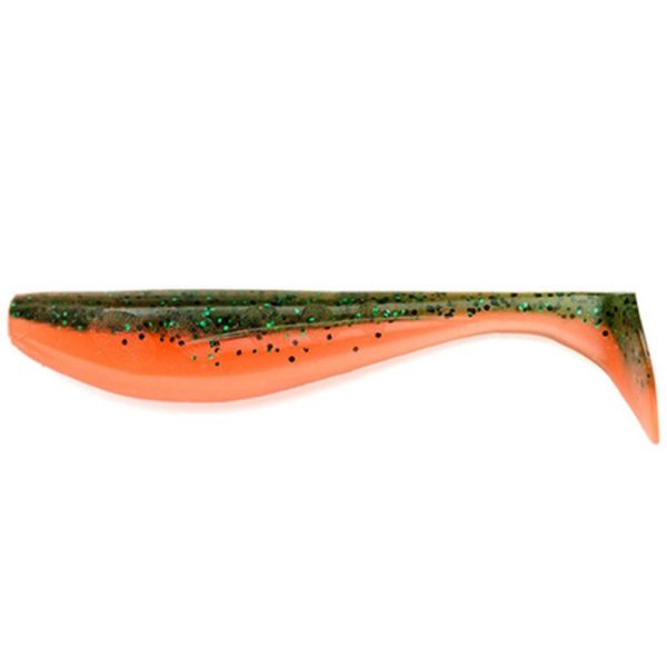 FISHUP Wizzle Shad 3" (8pcs.), #205 - Watermelon/Flo Orange Plasztik műcsali