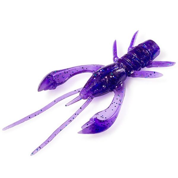 FISHUP Real Craw 2" (7pcs.), #060 - Dark Violet/Peacock & Silver Plasztik műcsali