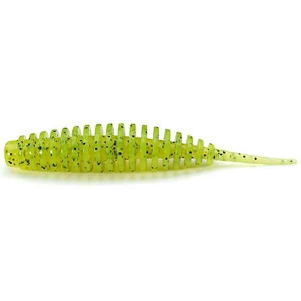 FISHUP Tanta 1.5" (10pcs.), #055 - Chartreuse/Black Plasztik műcsali