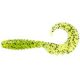 FISHUP Fancy Grub 1" (12pcs.), #055 - Chartreuse/Black Plasztik műcsali