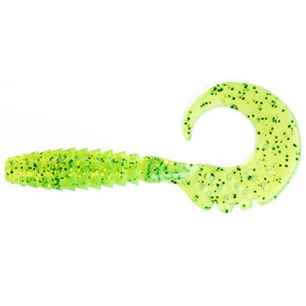 FISHUP Fancy Grub 1" (12pcs.), #026 - Flo Chartreuse/Green Plasztik műcsali