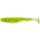 FISHUP U-Shad 2" (10pcs.), #055 - Chartreuse/Black Plasztik műcsali