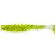 FISHUP U-Shad 2" (10pcs.), #055 - Chartreuse/Black Plasztik műcsali